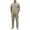 Khaki, variant on SOOMLON Beach Outfits for Men Big and Tall Collared Button up Shirts Drawstring Pants with Pockets 2 Piece Vacation Sets