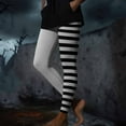 thumbnail image 5 of Hvot&aat Women's Halloween Striped Leggings Sports Fitness Pants Halloween Christmas Costume Pantyhose Stretch Yoga Pants, 5 of 7