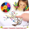 thumbnail image 4 of Funny Finger Painting Kit for Kids Non Toxic Washable Finger Paint Finger Drawing Toys DIY Crafts, 4 of 4