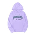 thumbnail image 3 of Brooklyn Hoodie and Sweatpants Set for Women Fall Winter Hooded Sweatshirt and Jogger 2 Piece Set Women's Tracksuit, 3 of 6