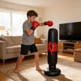 thumbnail image 1 of Inflatable Punching For Adults And Kids With Stand Base Heavy Duty Training For Fitness Boxing MMA, 1 of 5