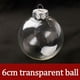 thumbnail image 2 of Bola de plastico Irfora Adornos navideños Bola transparente de 6 cm / 2,36 pulgadas Bola de decoración transparente de plástico DIY Adornos rellenables para festivales de banquete de boda Irfora Bola de plastico, 2 of 7