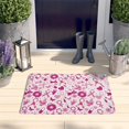 thumbnail image 2 of Pink Breast Cancer and Love Flannel Non Slip Door Rugs,Washable Door Mats Indoor,Decorative Door Mats,Dirt-Resistant and Absorbent Doormat for Entrance,Bedroom,Kitchen,Bathroom,23.5x16in(60x40cm), 2 of 5