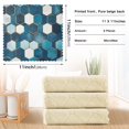 thumbnail image 6 of Yayeee 6 Pack Kitchen Dish Cloths Set for Washing Soft Drying Absorbent Microfiber Towels, Dark Blue Hexagon Patterns, 6 of 9