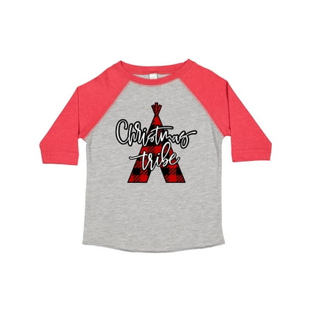 

Inktastic Christmas Tribe Buffalo Plaid Teepee Gift Toddler Boy or Toddler Girl T-Shirt