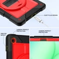 thumbnail image 5 of BMOUO Case for Samsung Galaxy Tab A11 Plus 11" 2026 / A9 Plus 11 Inch 2024,Protective Case Cover with 360° Rotating Stand and Hand / Shoulder Strap for Tab A11+ / A9+ Inch , Black+Red, 5 of 7