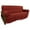 Red, variant on Blazing Needles Solid Microsuede Double Corded 8" to 9" Futon Slipcover Set with 2 Bolster Pillows (Set of 3), Full, Saddle Brown