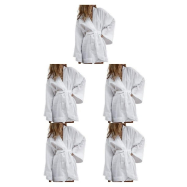 Jumpingount Algodón Lino Mujer Vestido de noche Transpirable Niñas Señoras Pijamas Ropa de dormir Lencería de dormir Ropa de dormir Blanco M Type2 NO2