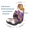 thumbnail image 3 of Yiaed Purple Gold Marble Swirls Print Car Seat Covers,Universal Auto Seats Protector Fits for Car,SUV Sedan,Truck,Automotive Seat Covers & Accessories, 3 of 5