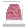 thumbnail image 3 of Pofeuu Cute Strawberry Print Multifunction Beanie Hat for Men Women Fashion Scarf Soft Stretch Skull Cap, 3 of 8