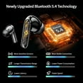 thumbnail image 3 of Wireless Bluetooth Earbuds, Noise Cancelling Headphones with Deep Bass Stereo, 38H Playtime, LED Display, Waterproof in Ear Buds Earphone with Mic for iPhone Android Sports Workout, Black, 3 of 7