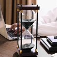 thumbnail image 2 of Hourglass,hourglass Timer,60 Minute Hourglass,hourglass Sand Timer,black Wooden Hourglass,for Home,d, 2 of 5