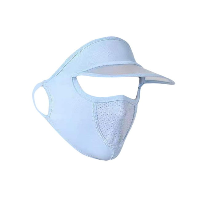 Sombrero de ala ancha para mujer, sombrero para el sol, protección solar de verano, refrescante, para cubrir la cara. Azul