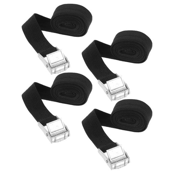 COOPHYA 4Pcs Zinc Alloy Cam Buckle Tie Down Straps Heavy Duty Adjustable Ratchet Straps for Car Cargo Secure