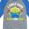 thumbnail image 3 of Toy Story - I Only Have Eyes For You - Toddler And Youth Raglan Graphic T-Shirt, 3 of 4