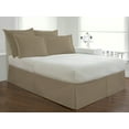 thumbnail image 4 of Fresh Ideas FRE20114MOCH02 Poplin Tailored Bed Skirt  Mocha - Full, 4 of 4