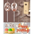 thumbnail image 7 of FIGT-25th Birthday Candles,Number 25 Candles,Rose Gold Happy Birthday Candle for Cake,3D Design Cake Topper Decorations for Women Men Birthday Party Wedding Anniversary Celebration Supplies【0514】, 7 of 7