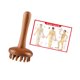 thumbnail image 4 of Peine de masaje de madera para cabeza y cuero cabelludo, masaje Gua Sha, versátil y ergonómico, con mango, herramienta para meridianos, para adultos,, 4 of 9