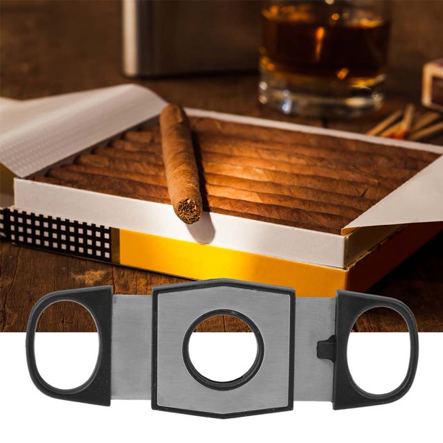 Tijeras para puros cuchillo para puros resistente al desgaste resistente a la corrosión tijeras para puros de doble filo tijeras portátiles para puros para el hogar ANGGREK Otros