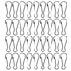 thumbnail image 1 of NUOLUX 100Ud Clips De Sujeción Para Cortinas Con Cierre Snap De Metal Negro Resistente Y Seguro, 1 of 8