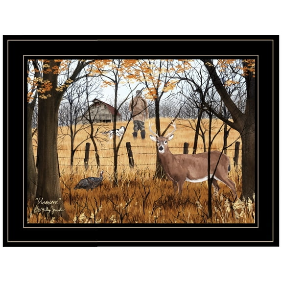 Unaware By Billy Jacobs Printed Framed Wall Art Wood Multi-Color
