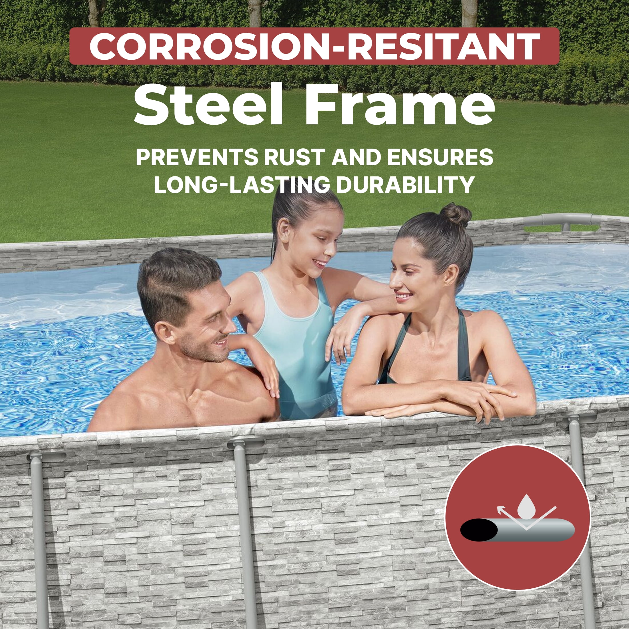 Coleman Power Steel 16' x 10' x 42" Oval Above Ground Pool Set
