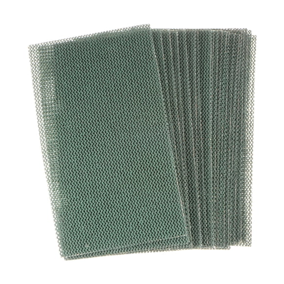 20 Piezas de Hojas de Malla de Lija de Grano 80, 2-3/4" X 5", para Lijar en Húmedo o en Seco, Almohadillas Abrasivas para Pulir y Moler Automóviles, Yeso y Metal.