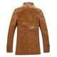 thumbnail image 4 of Hombres Sólido Casual Espesar Chaqueta de cuero con cuello alto Abrigos de un solo pecho Pompotops oipoqjl13764, 4 of 9