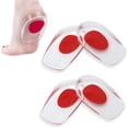 thumbnail image 1 of Plantillas para espolón en el talón, 2 pares de plantillas de gel, almohadillas para el talón, plantillas de gel ortopédicas, plantillas de gel para fascitis plantar, espolón en el talón y a JFHHH pequeña, 1 of 5