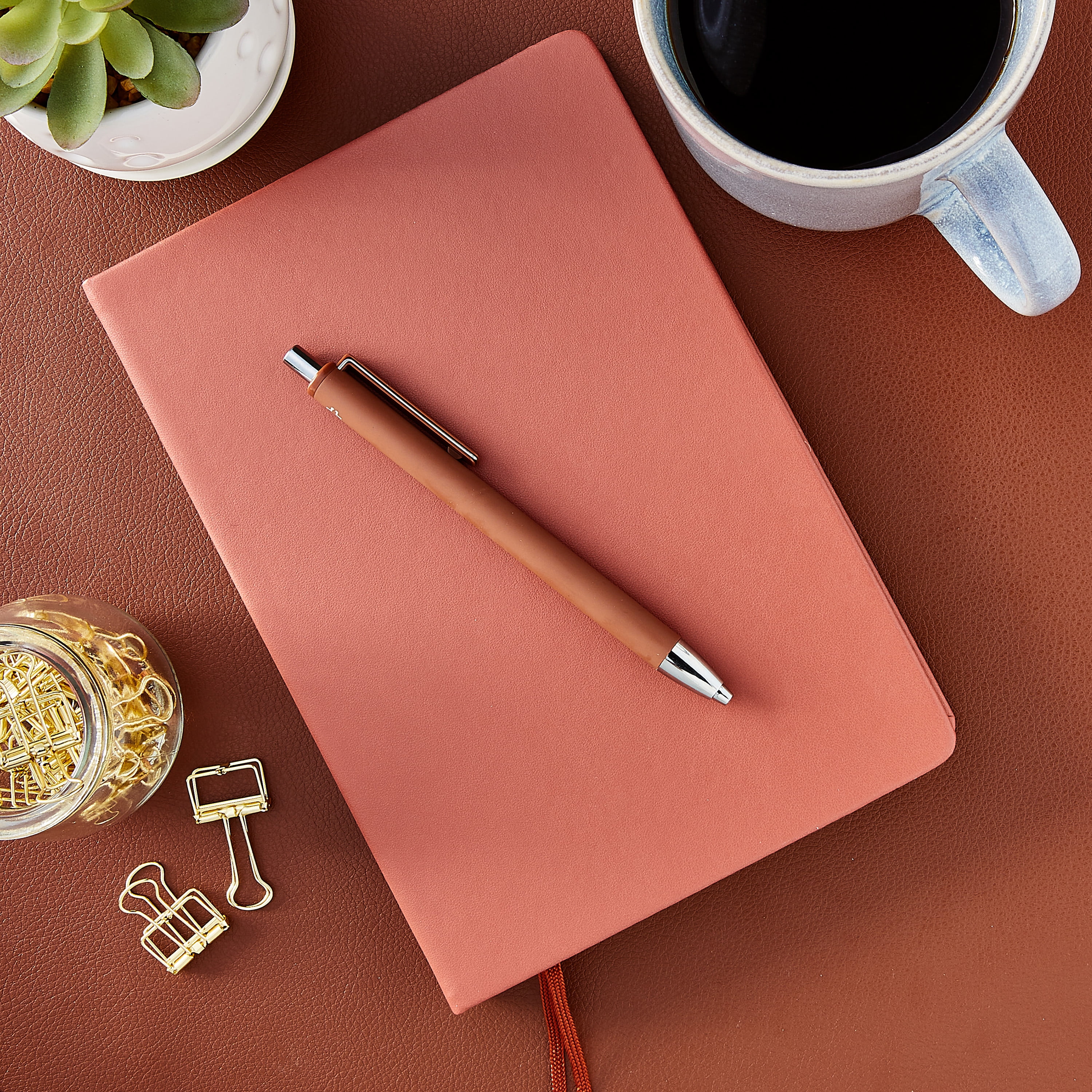 (3 pack) Pen+Gear Simulated Leather Journal, Red, A5 (5.8" x 8.3"), 240 Ruled Pages