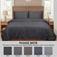 thumbnail image 6 of Mainstays 3-Piece Waffle Comforter Set with Matching Shams, Greystone, King, 6 of 11