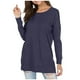 thumbnail image 1 of Camisas de manga larga con abertura lateral para mujer. Algodón. Moda otoño 2025. Tops de tendencia., 1 of 7
