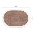 thumbnail image 6 of Farmhouse Placemats Set of 6 Woven Placemats for Dining Table Decor Indoor Outdoor Kitchen Table Mat Wipe Clean Brown 17.7x11.8inch, 6 of 6