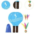 thumbnail image 6 of amleso 2 Pieces Badminton Set Indoor Badminton Kit Strength Outdoor Toy Shuttlecock and Racket Set for Outdoor Beach Children Friend B, 6 of 9