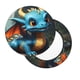 thumbnail image 2 of Disketp Adorable Blue Baby Dragon Funda Redonda para Taburete, Funda de Cojín para Silla de Bar Suave y Elástica-13 inch, 2 of 7