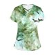 thumbnail image 4 of Tops Cortos para las Mujeres, Halloween Impreso en Cuello en V con Bolsillo, Moda Casual Manga Corta, 4 of 5