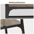 thumbnail image 6 of Aiho 7-Piece Dining Table Set for 6, Space-Saving Kitchen Table with Chairs, Compact Dining Furniture for Small Spaces & Apartments, Gray, 6 of 9