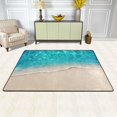 thumbnail image 2 of SKYSONIC 72x48in Summer Blue Ocean Beach Area Rug, Non-Slip Floor Carpet for Indoor Living Dining Room and Bedroom Area, 2 of 7