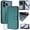 Darkgreen, variant on Decase Solid Wallet Case for iPhone 17 Pro,Rugged 3 Card Slots Kickstand Flip Folio Cover,Shockproof TPU+Leather Hybrid Magnetic Closure Protective Flip Cover for iPhone 17 Pro,Orange