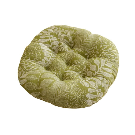geerera Round Pillow Chair Pad, Tatami Floor Cushion, Round Breathable Linen Pad, Thickened Support for Meditation or Lounge Seating