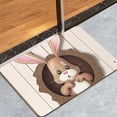 thumbnail image 4 of Wooowa Easter Festival Bunny Egg Pattern Decorative Carpet, for Home Living Room And Holiday Floor Decor, 4 of 6
