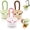 3 PCS, variant on Hanging Sink Drain Basket for Kitchen, Multifunctional Hanging Sink Strainer Basket with Press-to-Dump Bottom, Adjustable Faucet Sink Drain Basket for Food Scraps, Noodles & Vegetables (Pink)