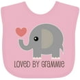 thumbnail image 3 of Inktastic Loved by Grammie Boys or Girls Baby Bib, 3 of 4