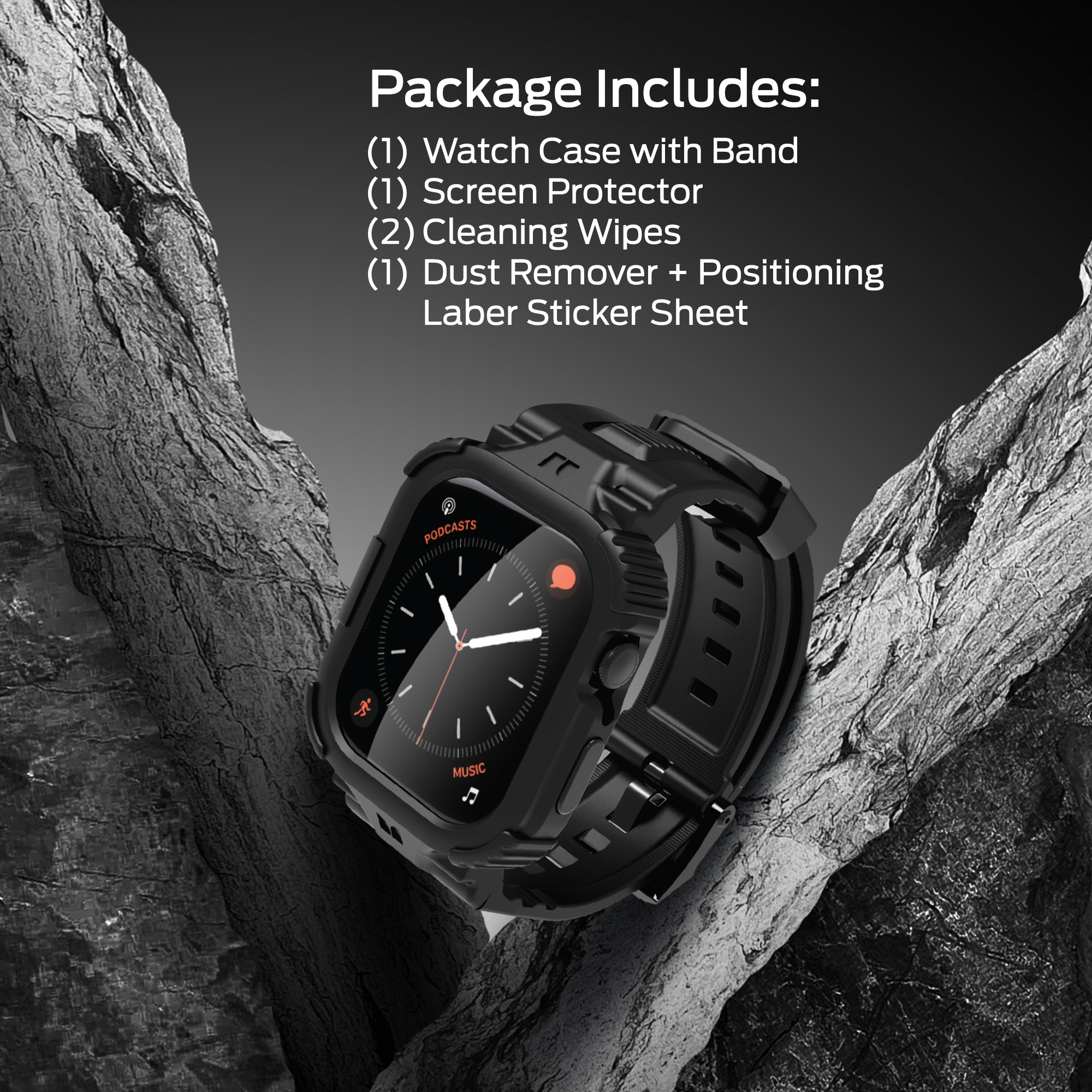 Monster Rugged Apple Watch Band with Protective Case 44mm photo 8