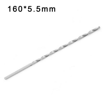 

BUYISI Diameter 2.5-6.5mm HSS Drill Bit Extra Long 160-300mm Hole Saw Metal Drilling 160mm4 5.5mm