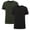 Black/Green, variant on Men's Bamboo Viscose Short Sleeve T-Shirt, Lightweight Cooling Cotton Blend Casual Tee