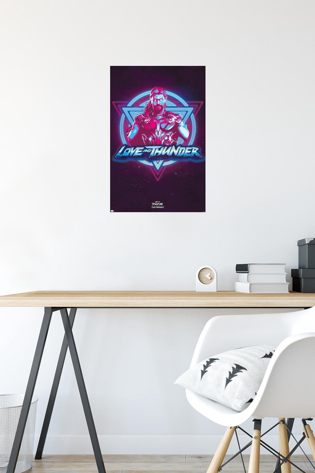Marvel Thor: Love and Thunder - Vaporwave Wall Poster, 14.725" x 22.375"