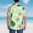 thumbnail image 6 of Goofa Avocado Hawaiian Shirt for Men, Unisex Summer Beach Casual Short Sleeve Button Down Shirts,Aloha Tropical Floral print shirt-Small, 6 of 9