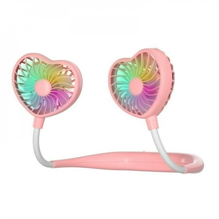 

Spree Portable Neck Fan，Battery Operated Ultra Quiet Hands Free USB Fan Strong Wind 360° Adjustable High Flexibility Wearable Personal Fan for Home Office Outdoor Travel