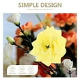 thumbnail image 4 of Eease 50pcs Artificial Faux Silk Stapelia Flower Heads Home Garden Party Decor (Yellow), 4 of 7